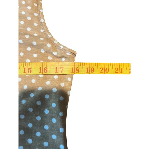 Reversible Sleeveless Striped & Polka Dot Dress Oversize Size Small - Picture 6 of 8